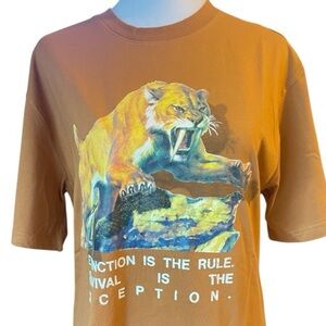 Genuine R-Rated Sabretooth Tiger Streetwear Graphic Tee NWT
